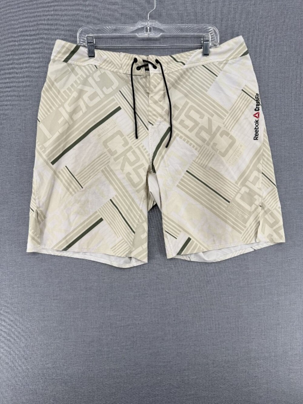 Reebok CrossFit Training Board Shorts Mens 38 10" Core Swim Trunks Drawstring